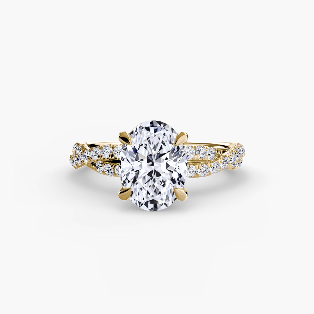 The Twisted Pavé Solitaire