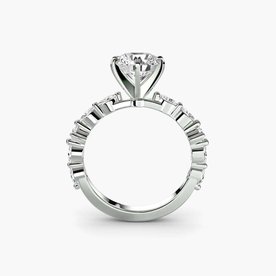 Solitaire with Eternity Pavé